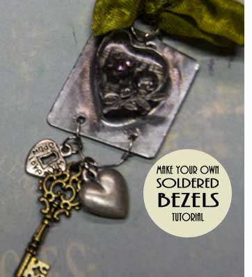 Make your own Upcycled Soldered Bezels+Jewelry Making Video